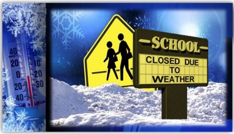 Due to inclement weather, School is Closed!