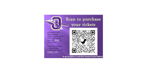 QR Code for home game tickets