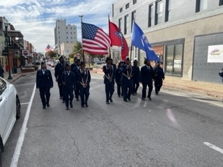 OHS AFJROTC Marching